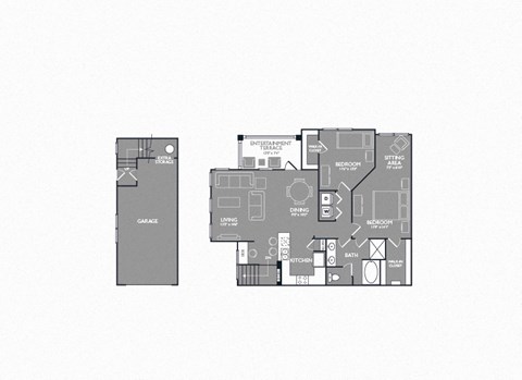 B2 Floor Plan at Mansions of Georgetown, Texas