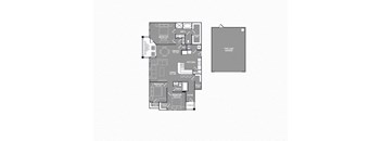 Three-Bedroom Floor Plan at Mansions of Georgetown, Georgetown, TX
