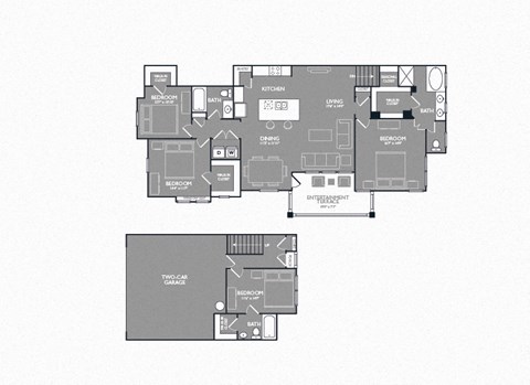 Four-Bedroom Floor Plan at Mansions of Georgetown, Georgetown, Texas