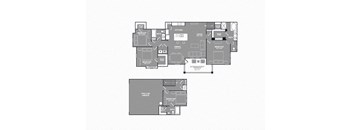 Four Bed Three Bath Floor Plan  at Mansions Lakeway, Lakeway, Texas
