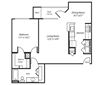 One Bedroom One Bath Floor Plan One Bedroom One Bath Floor Plan at Ellington Metro West, Westborough, 01581