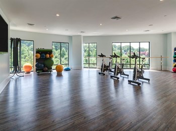 Amenities-Yoga and Spin Studio Yoga and Spin Studio at Berkshire Dilworth, Charlotte, 28204 - Photo Gallery 2