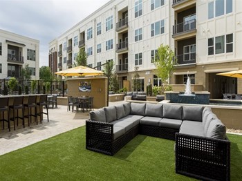 Outdoor Social Lounging Area at Berkshire Main Street, Durham, 27705 - Photo Gallery 15
