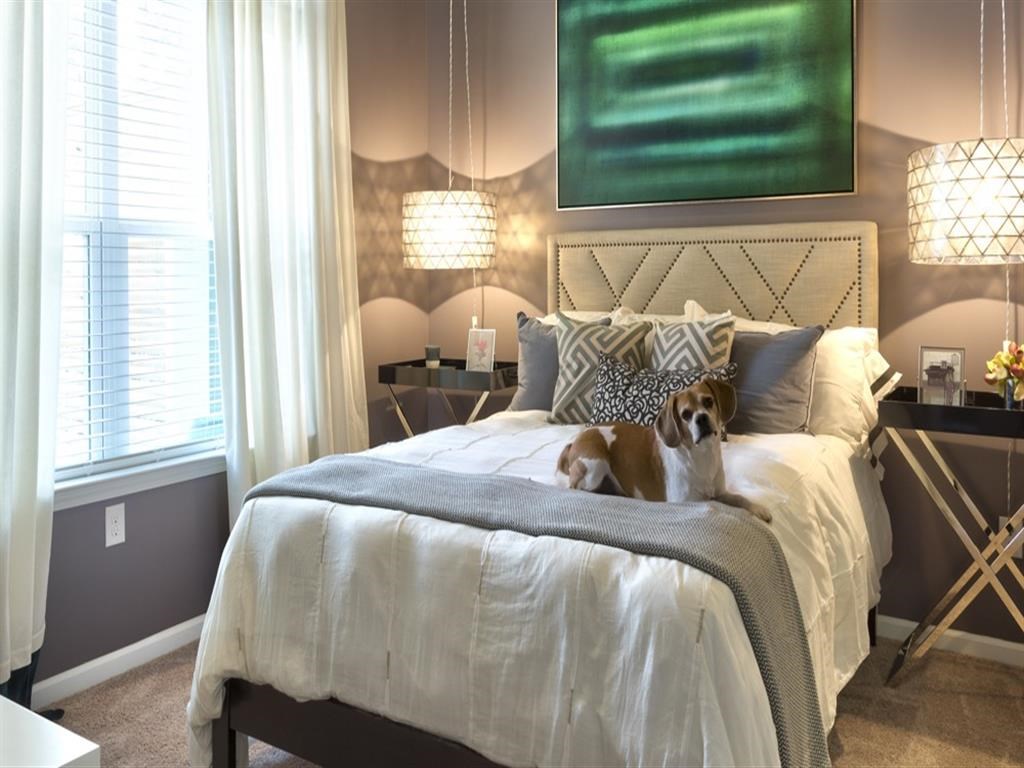 Bedroom With Expansive Windows at Berkshire Main Street, North Carolina, 27705
