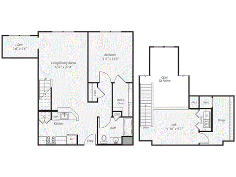 the floor plan plan 1199