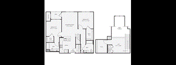 the floor plan  residences 460 sq ft