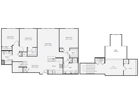 the floor plan plan 538