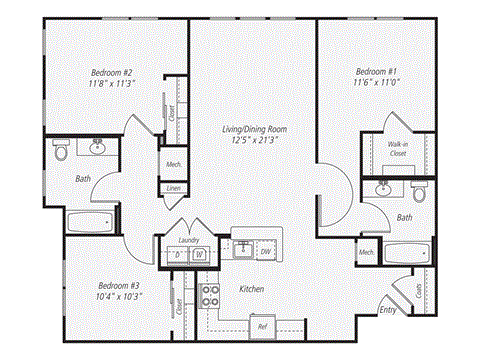 a floor plan of a house with a bedroom and a living room