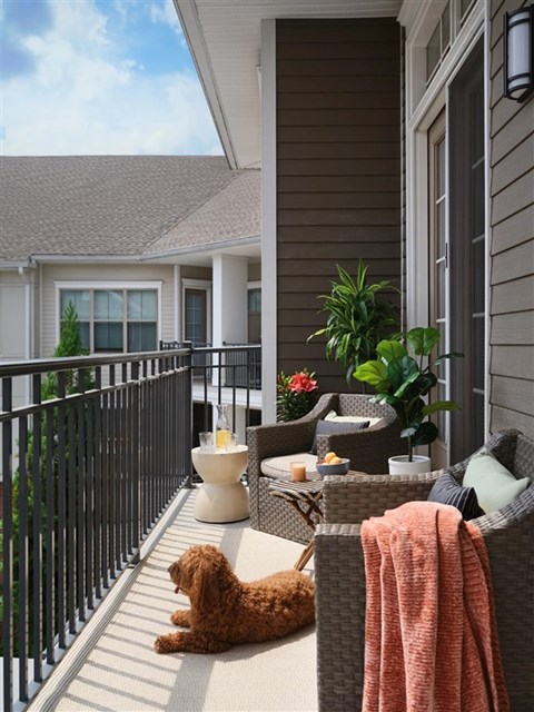 relaxing balcony at Signature place apartments