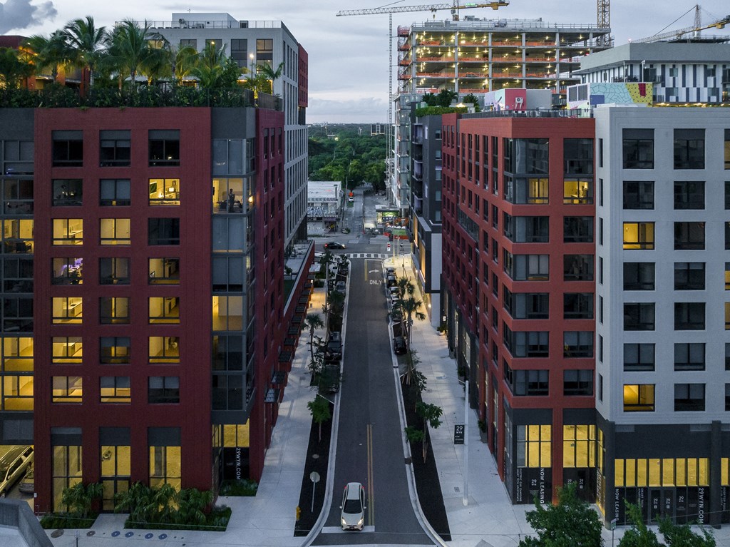 an aerial view of 29 Wyn apartments