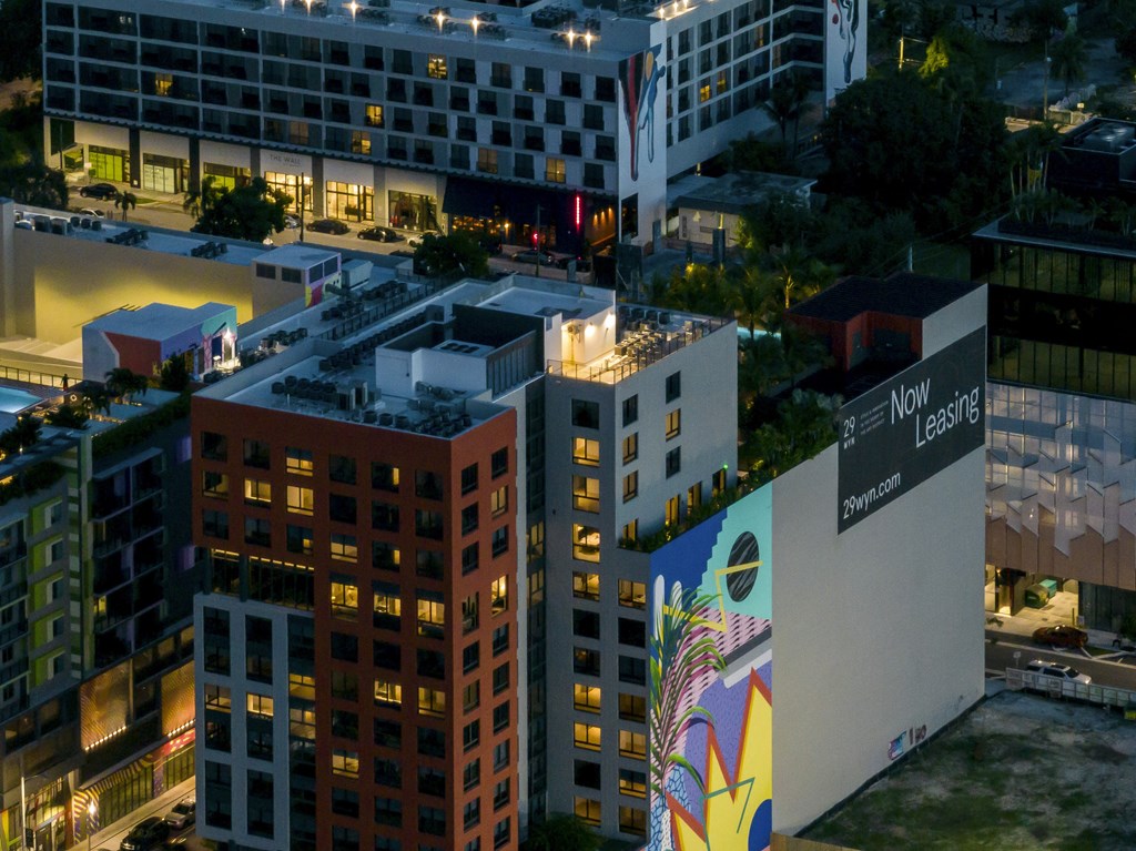 an aerial view of 29 Wyn apartments