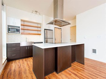 Interiors-Kitchen and Island Kitchen and Island at Lower Burnside Lofts, Oregon, 97214 - Photo Gallery 6