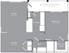 1 bedroom 1 bathroom Floor plan A 1 bedroom 1 bathroom Floor plan A at Park 3Eighty, Aubrey, TX