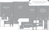 2 bedroom 2 bathroom Floor plan A 2 bedroom 2 bathroom Floor plan A at Park 3Eighty, Aubrey, TX, 76227