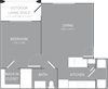 1 bedroom 1 bathroom Floor plan 1 bedroom 1 bathroom Floor plan at Park 3Eighty, Aubrey