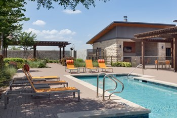 Poolside Relaxing Area at The Pradera, Richardson, 75080 - Photo Gallery 24