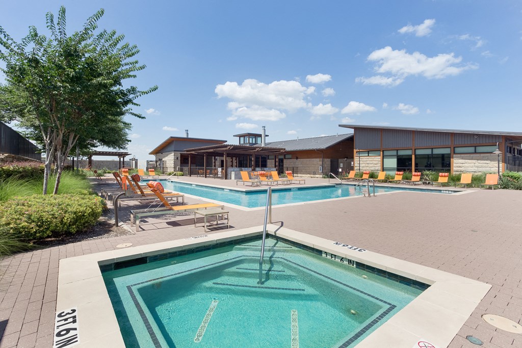 Hot Tub And Swimming Pool at The Pradera, Richardson, 75080