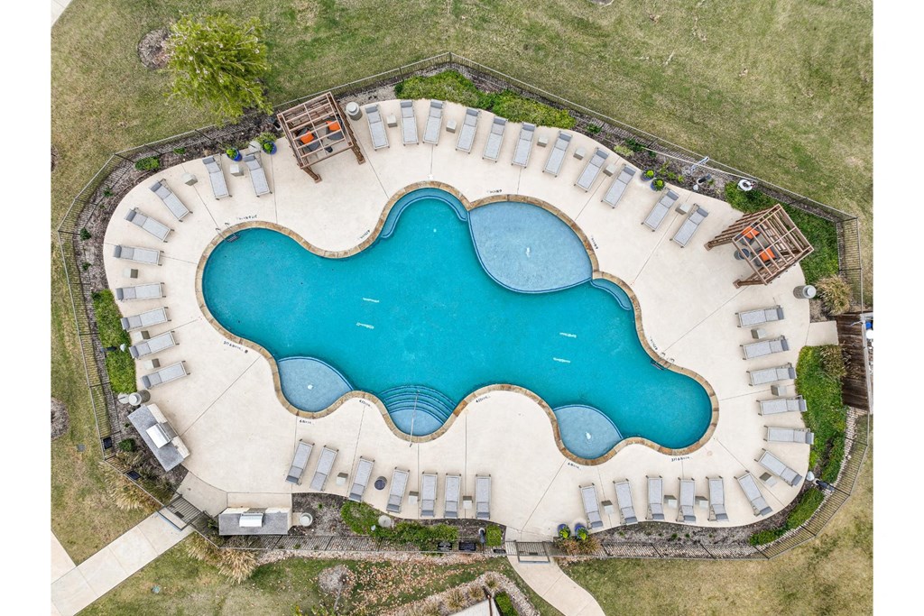 aerial view of swimming pool at Park 3Eighty apartments