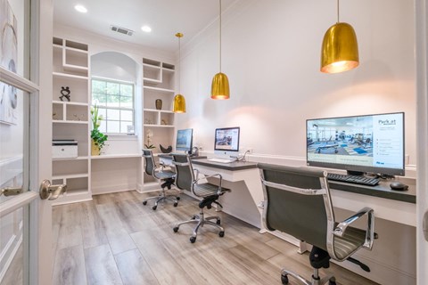 business center at Park at Magnolia apartments