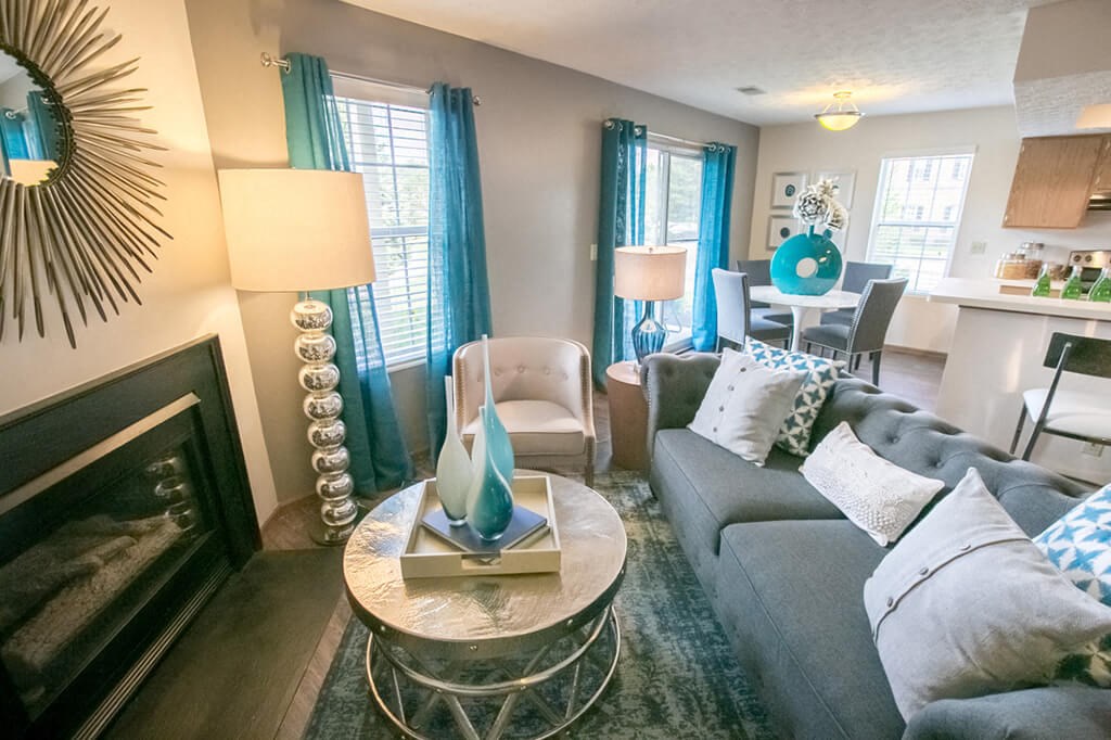 Living Room at Perimeter Lakes Apartments, Dublin
