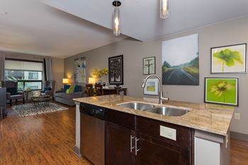 Kitchen Islands in Select Apartments at Berkshire Riverview, Austin