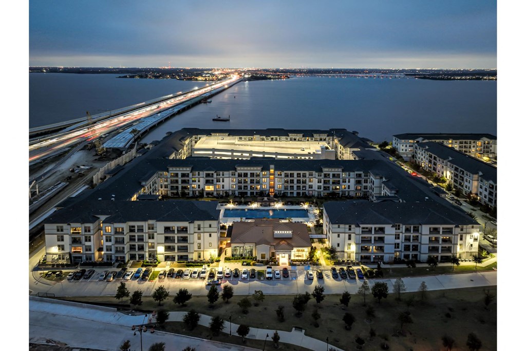 Aerial View of Reveal at Bayside Apartments  8400 Sunset Blvd Rowlett, TX 75088