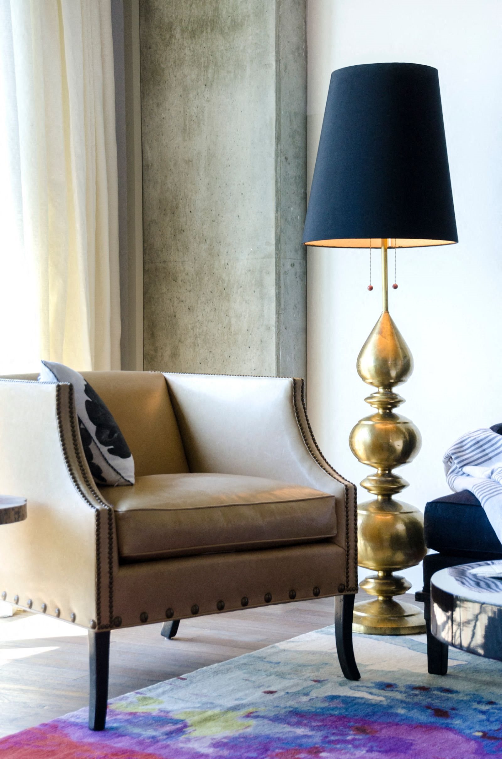 Interiors-Sofa and A Lamp Sofa and A Lamp at Met Lofts, Los Angeles, CA, 90015
