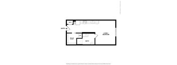 S1 studio 1 bath floorplan