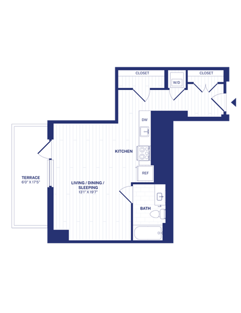 RiverPoint luxury apartments STA6 floorplan