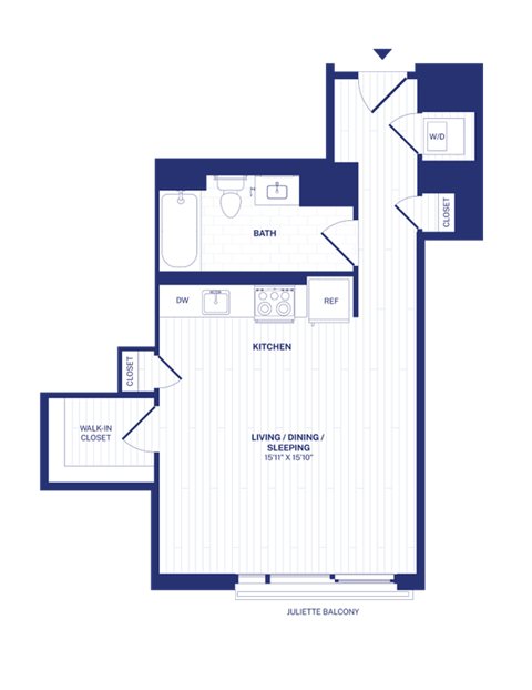 RiverPoint luxury apartments STB1 floorplan