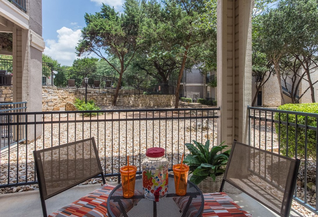 Private Balcony With Seating at San Marin, Austin, 78759