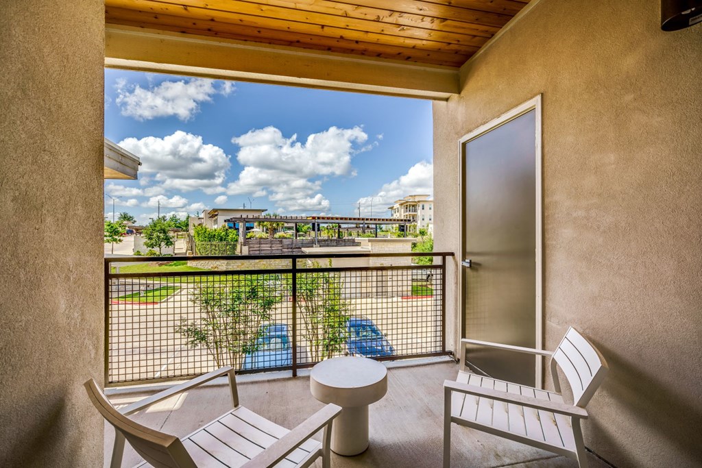 Large Private Patios & Balconies at Berkshire Santal, Austin, TX, 78735