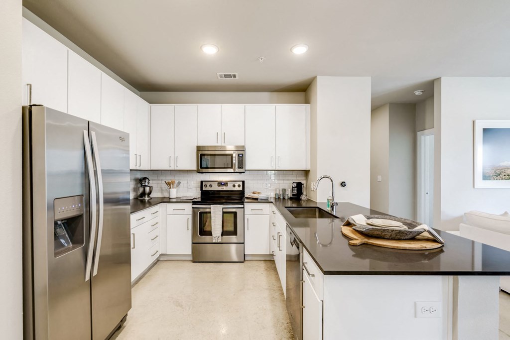 Fully Equipped Kitchen  at Berkshire Santal, Austin, TX