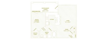 TBS A2 floor plan at Reveal at Bayside, Rowlett, TX