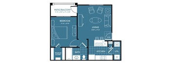 TEWii A1 Floor plan at Retreat at Magnolia, Magnolia, TX, 77354