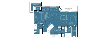 TEWii B1 Floor plan at Retreat at Magnolia, Magnolia, 77354