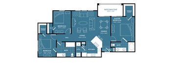 TEWii C1 Floor plan at Retreat at Magnolia, Magnolia