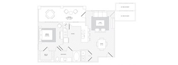TLC A4 floor plan at Reveal Skyline at La Cantera, San Antonio, Texas