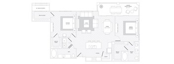 TLC B3 floor plan at Reveal Skyline at La Cantera, Texas