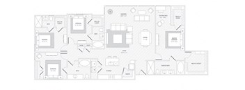 TLC D3 floor plan at Reveal Skyline at La Cantera, Texas, 78256