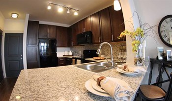 Interiors- kitchen Granite Countertop Kitchen at Artisan on 18th, Nashville, TN, 37203 - Photo Gallery 4