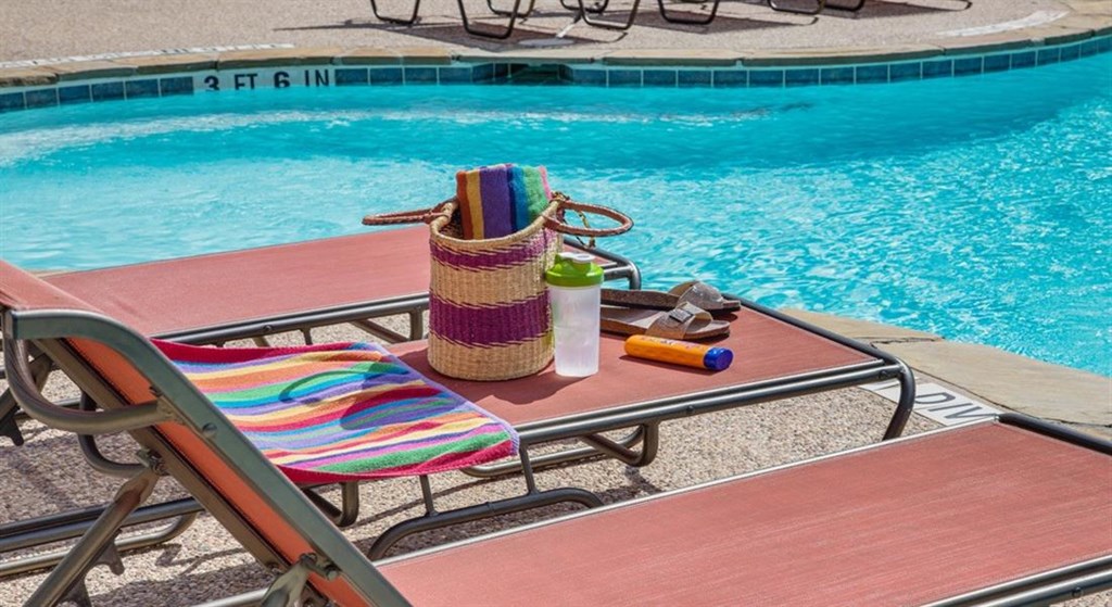 Poolside Relaxing Area at Highlands Hill Country, Austin, 78745