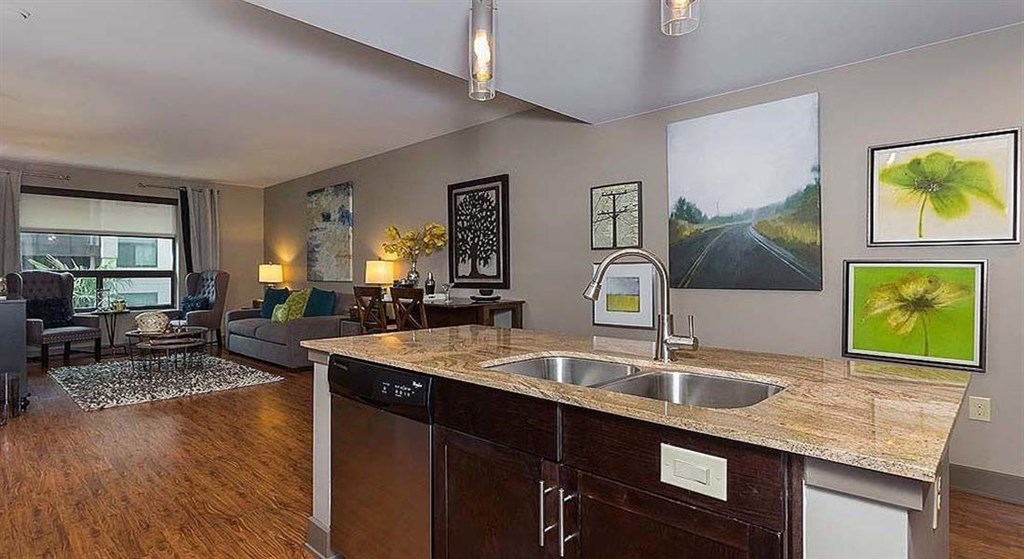 Kitchen Islands in Select Apartments at Berkshire Riverview, Texas, 78741