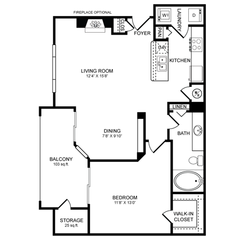 A4.2 Floor Plan at San Marin, Austin, TX