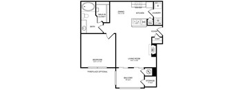 A1 Floor Plan at San Marin, Austin, TX