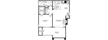 A2 Floor Plan at San Marin, Austin, 78759
