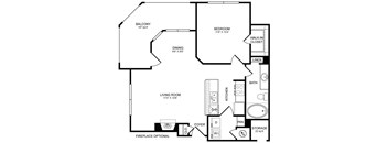 A3 Floor Plan at San Marin, Austin, Texas