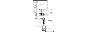 A6 Floor Plan at San Marin, Texas, 78759