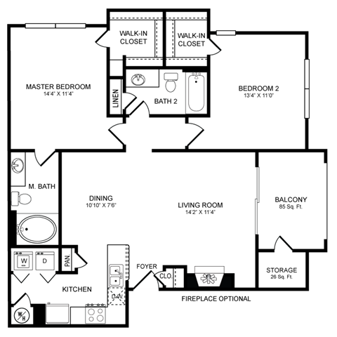 D5 Floor Plan at San Marin, Texas, 78759