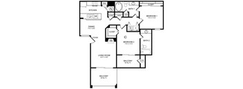 D4 Floor Plan at San Marin, Austin, TX, 78759